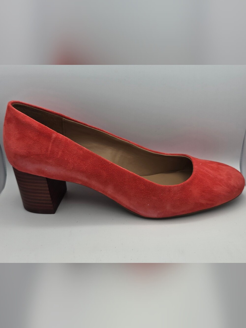 Aerosoles Ebel Women's Coral Suede Block Heel Pumps